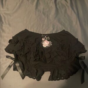 Angel Black Mini Skirt (Skort) Never Worn